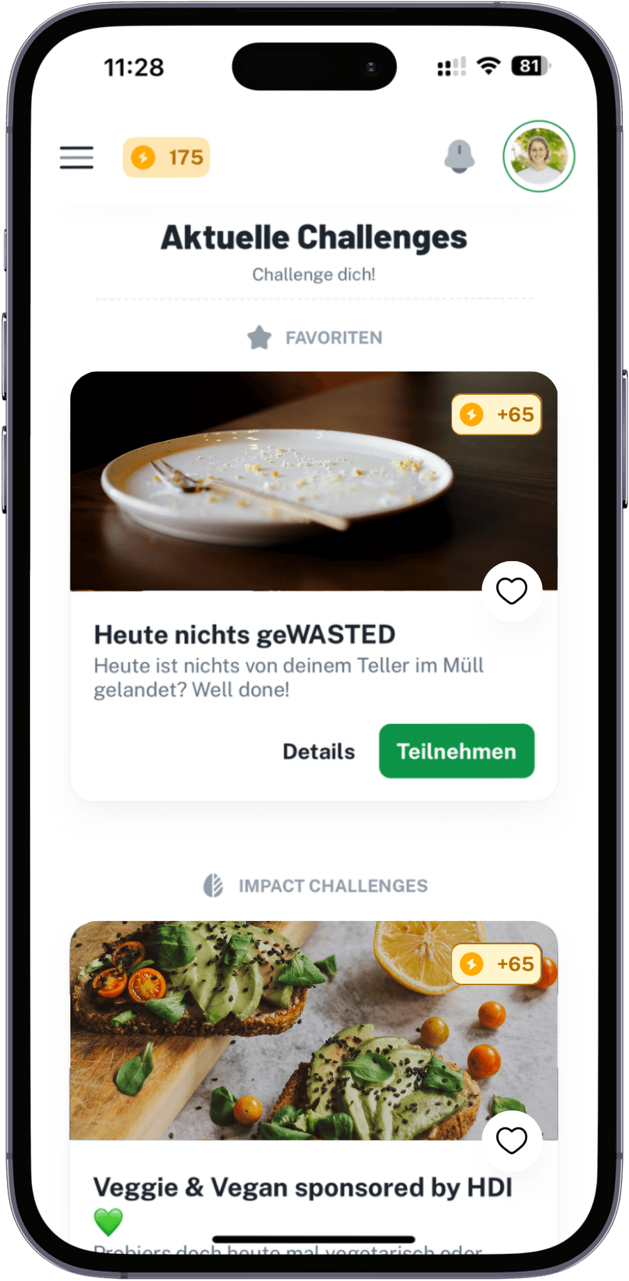 Challenges rund um Energie, Abfall, Mobilität oder Ernährung helfen Studierenden, nachhaltiges Verhalten direkt im Alltag umzusetzen und Ressourcen einzusparen.